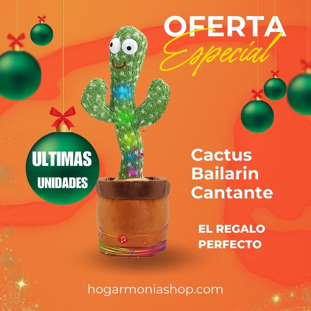 CACTUS BAILARÍN RECARGABLE JUGUETE TRENDING